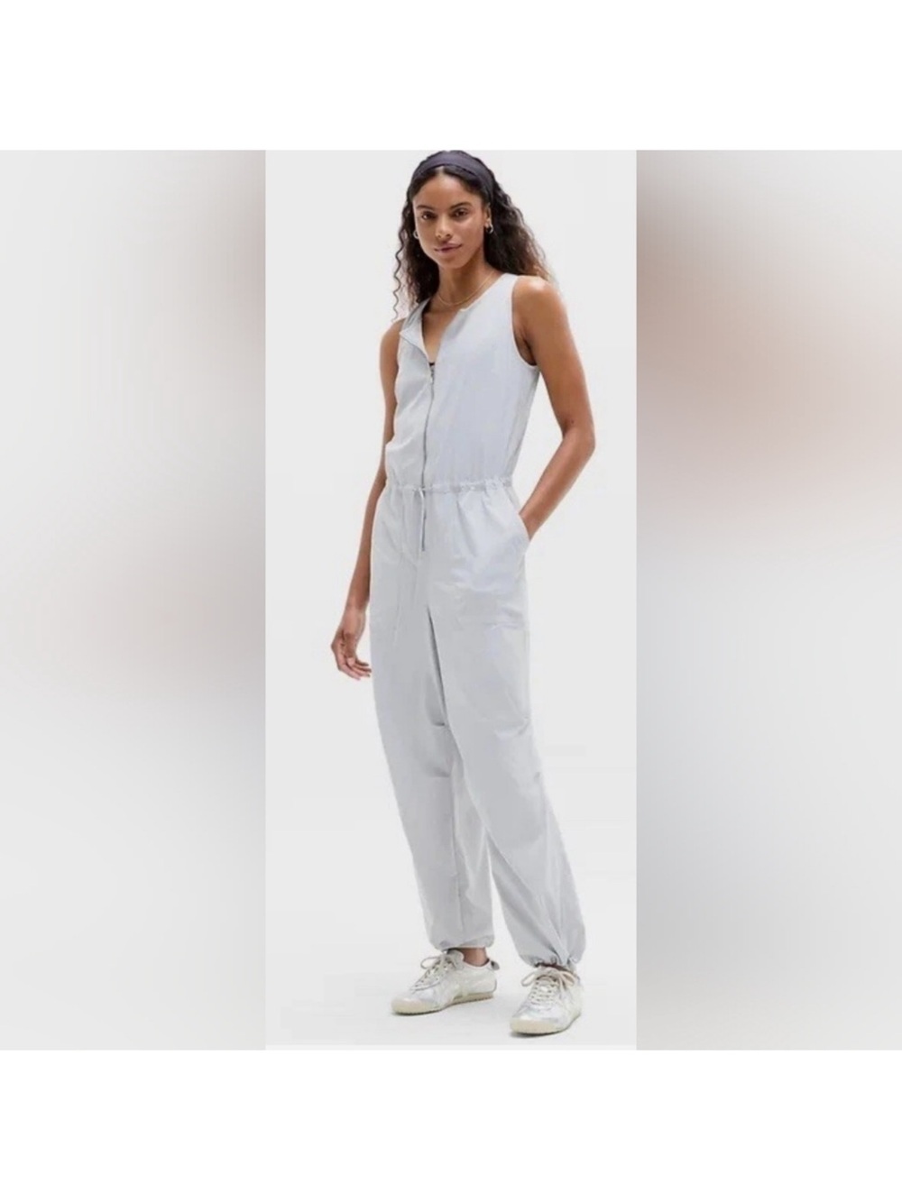 Athleta Flex Jumpsuit in Gray Size Medium-New with Tags!